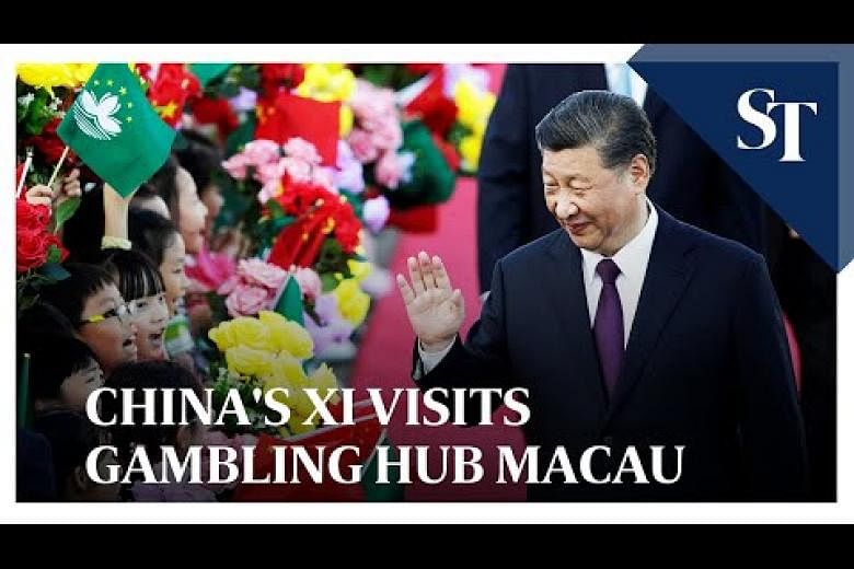 Pemimpin China Xi Jinping mengunjungi pusat perjudian Macau saat Hong Kong terdekat